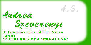 andrea szeverenyi business card